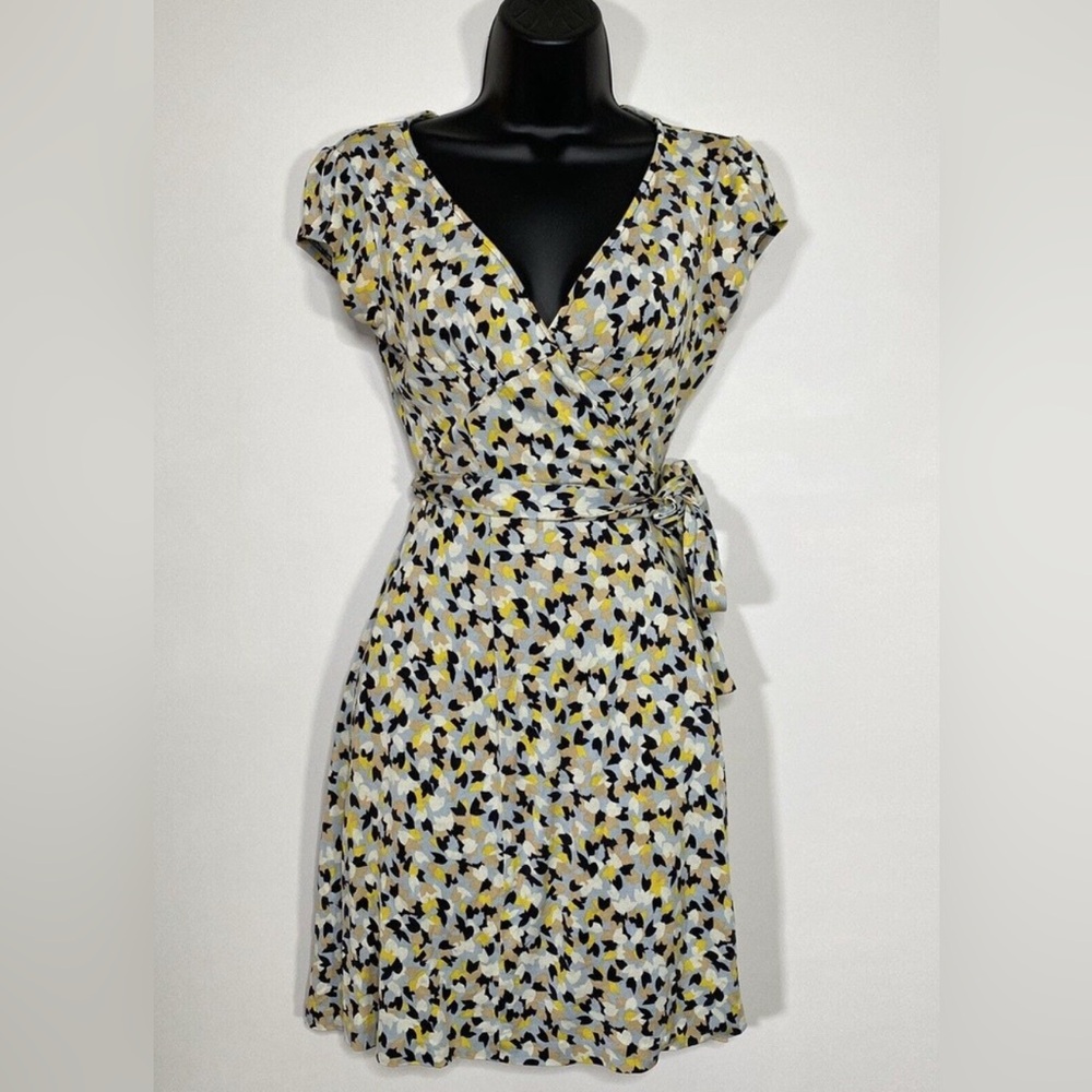 Diane Von Furstenberg Vintage Kye 100% Silk Floral Print Wrap Dress 2